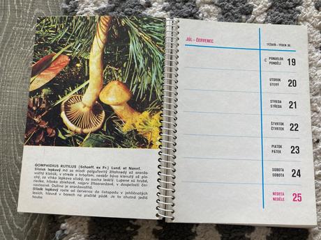 Huby okolo nás kalendár 1976 - aurel dermek,