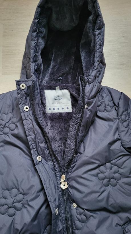 Zimná bunda modrá, topolino,128