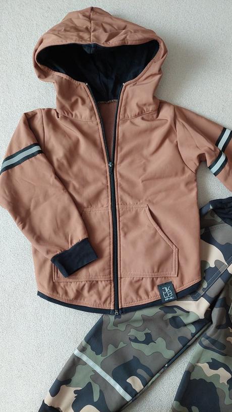 Softshellová bunda a nohavice, 110