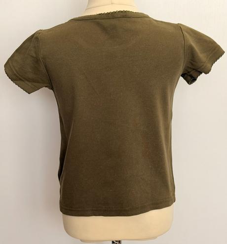 H&m dievčenské tmavozelené tričko, h&m,122