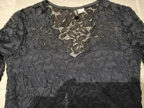 Kvalitné čipkované šaty ham v34, h&m,34