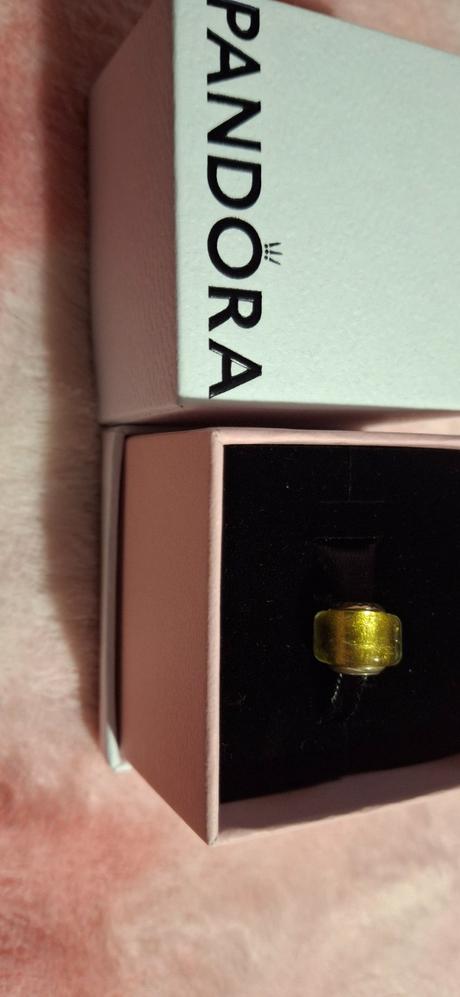 Pandora zlate muranko prívesok, pandora