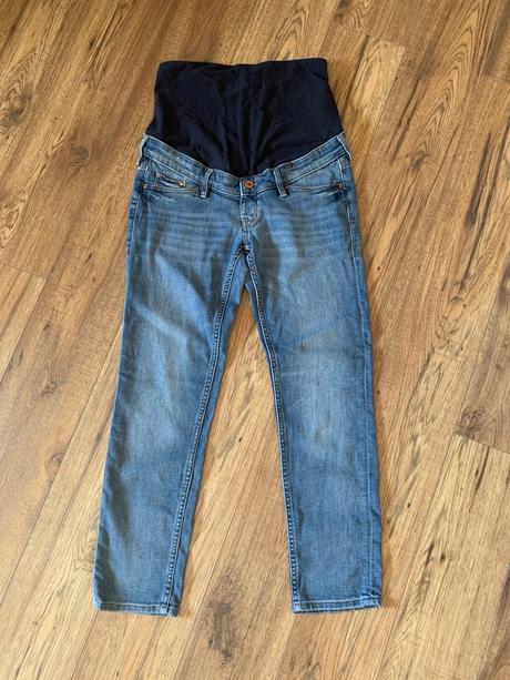 Tehotenske rifle skinny clenkove, h&m,40