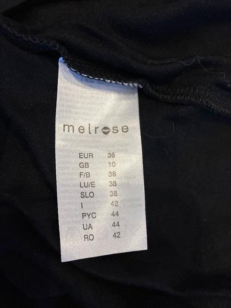 Dámske tričko s kamienkami čierne melrose (36), s