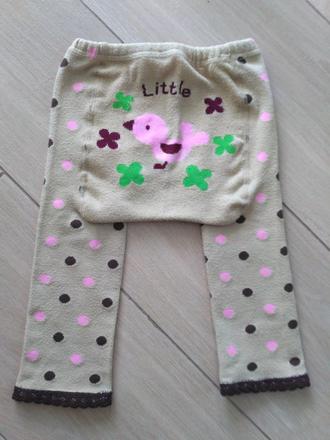 Pančuškové legínky s vtáčikom na zadočku, 80