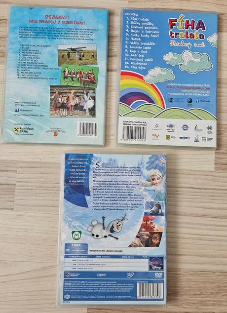 Dvd pre deti 3 ks spolu, 