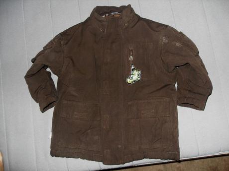 Hnedá bunda s reflex.prvkami, h&m,92