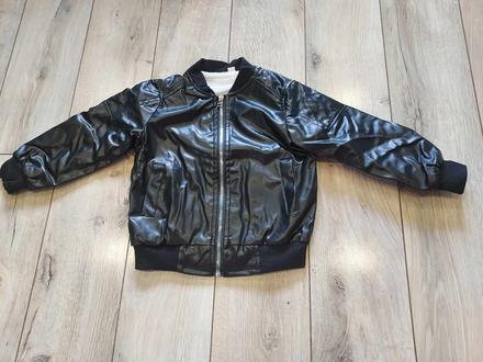 Nová oteplená koženková bundička 110 veľkosť, 110