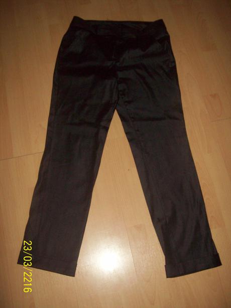 Lesklé čierne nohavice, 40