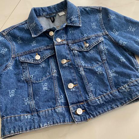 Crop rifľovka love, h&m,34