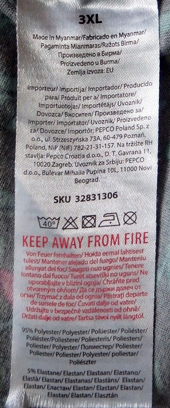 Čierno zelené tričko, v. 2xl, xxl