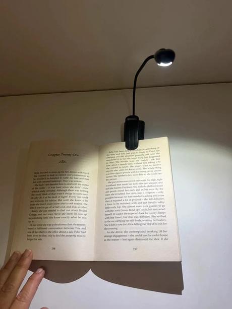 Flexibilné štipcové led svetlo na čítanie mighty b, 