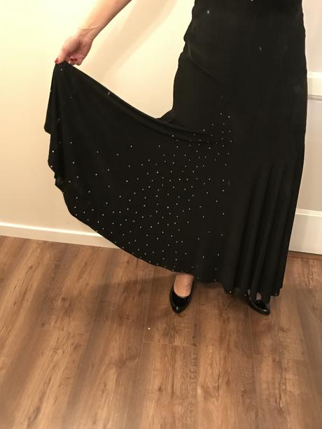 Čierne spoločenské šaty v.38, 38