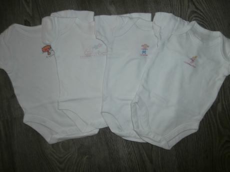Body s krátkym rukávom 4ks, 50–62