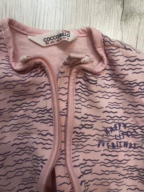 Ružová mikina na zips, coccodrillo,86