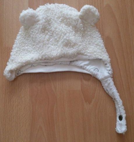 Zimná teplá čiapka hm zapínanie na cvočik, h&m,86