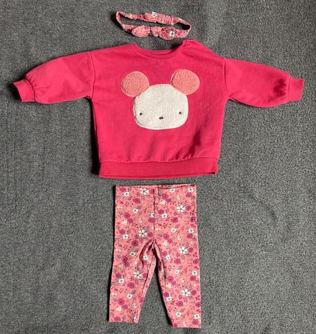 Mikina, legíny a čelenka, f&f,68