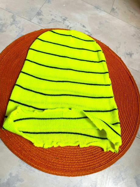 Čiapka a šál - neónova farba, 