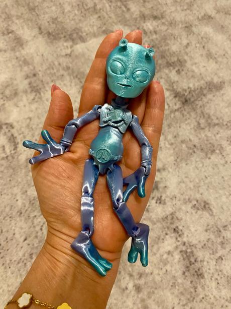 3d figúrka mimozemšťan,