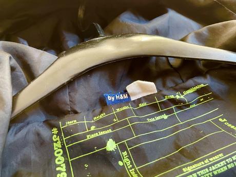 Bunda s kapucňou m/l, h&m,m