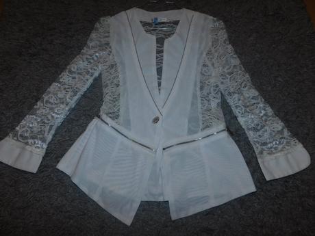 Sako s čipkou, s