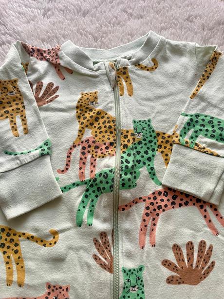 Zelenkaste tigrove pyzamo na zips lindex, lindex,68