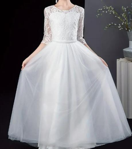 Nové šaty prijímanie svadba oslava rôzne veľkosti, 128 - 158