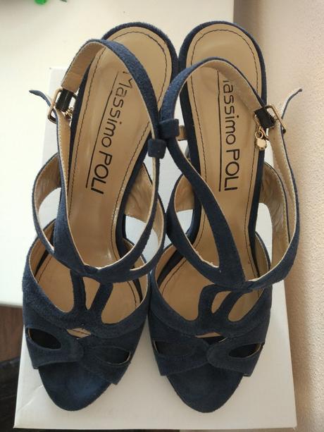 Sandalky modre semisove, 37