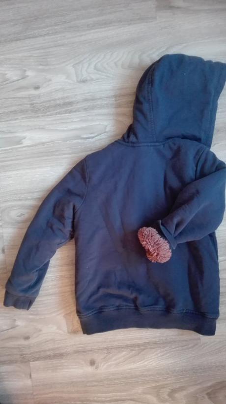 Tepla mikina na zips, lupilu,116