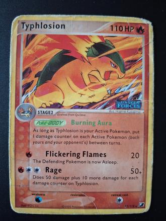 Pokémon karta typhlosion 2005 17/115, 