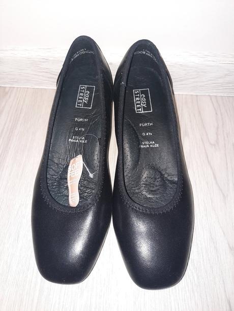 Nové kožené elegantné lodičky (vd 24 cm), deichmann,37