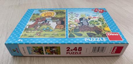 Dino puzzle krtko 2x48,