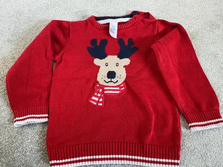Vianočný detsky sveter, baby club,92