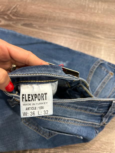 Flexport jeans damske nove rifle 36/32, l