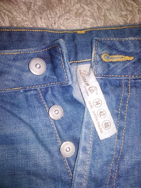 Riflové kraťasy, denim co,42