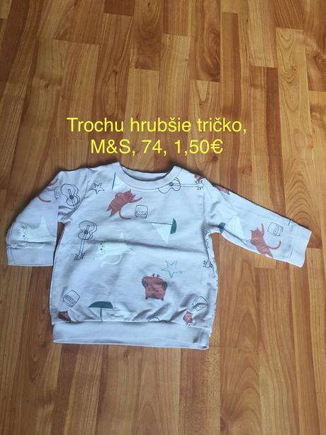 Mikina m&s 74, marks & spencer,74