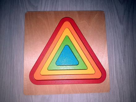 Montessori drevená skladačka, 