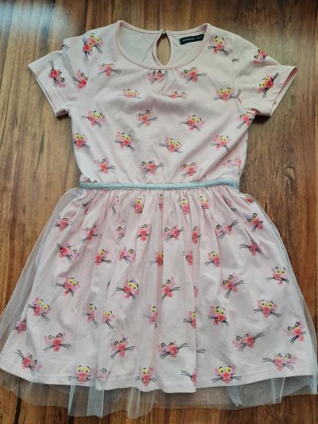 Šaty s ružovým panterom, veľ. 128, zn. reserved, reserved,128