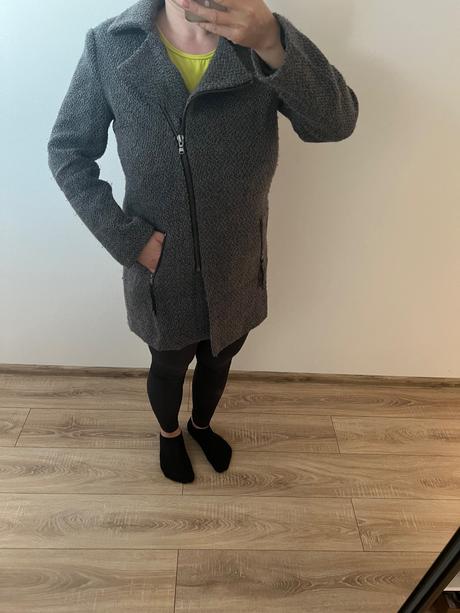 Dámsky vlneny zimný kabát, 44