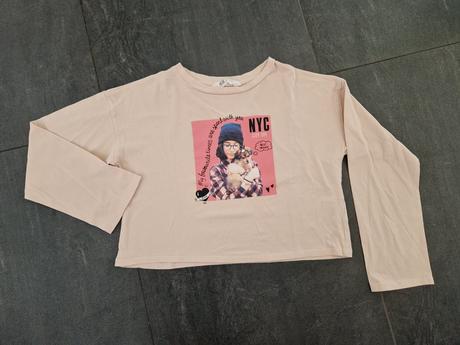 Cropp top sobrázkom, h&m,146