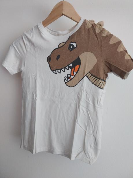 Tricko dino, h&m,140