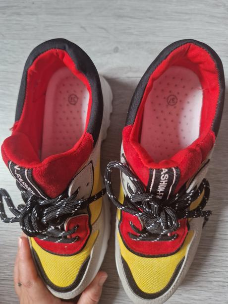 Dámske farebné sneakers tenisky, 37