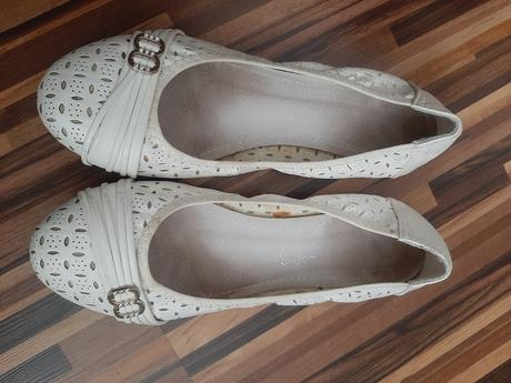 2 x krémové balerínky velk. 39., 39