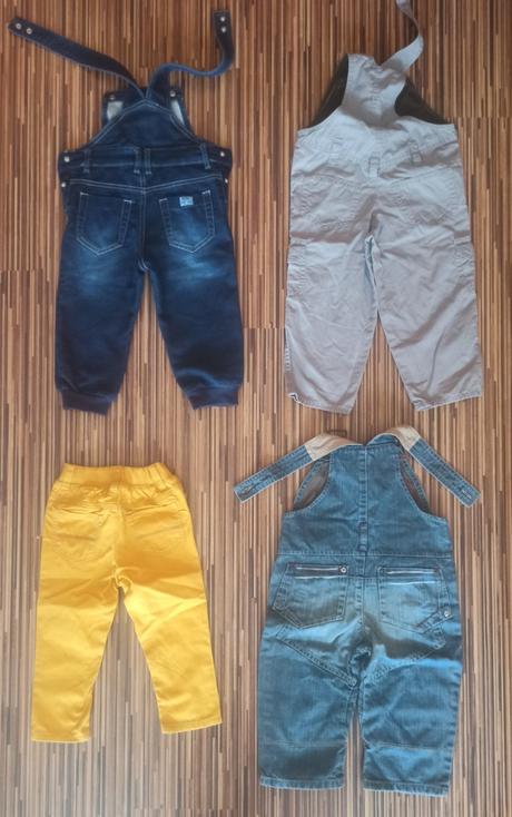 4x nohavice na traky/bez 86/92, 86–98