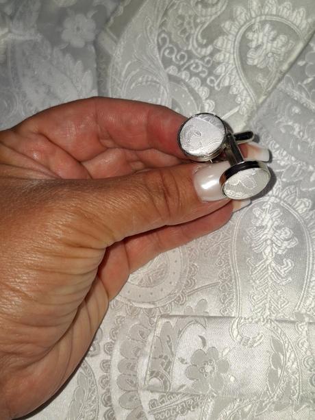 Svadobná vesta+kravata+spona+manžetové gombíky, xl