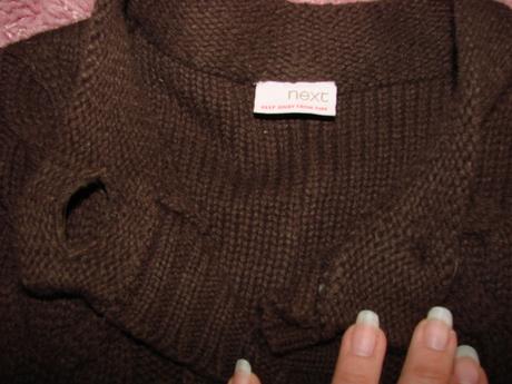 Hnedá vesta nenosená - rezervovaná, next,104