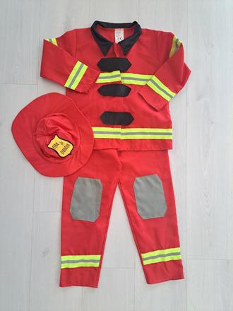 Kostým hasič 110-120cm, 