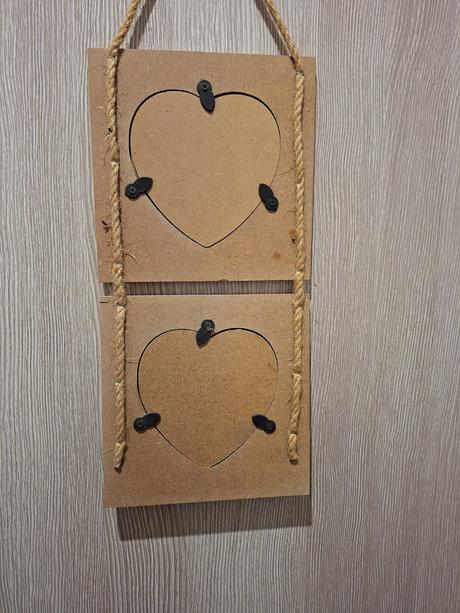 Dreveny fotoramik na dve fotky, 