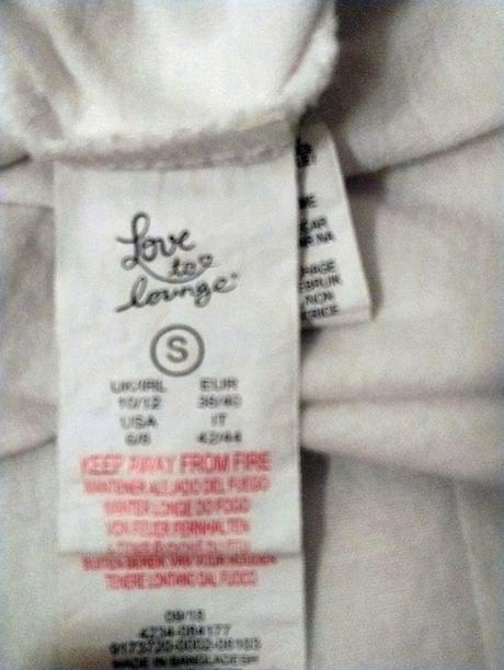 Dámsky bavlnený biely top, love to loung, m/l, l