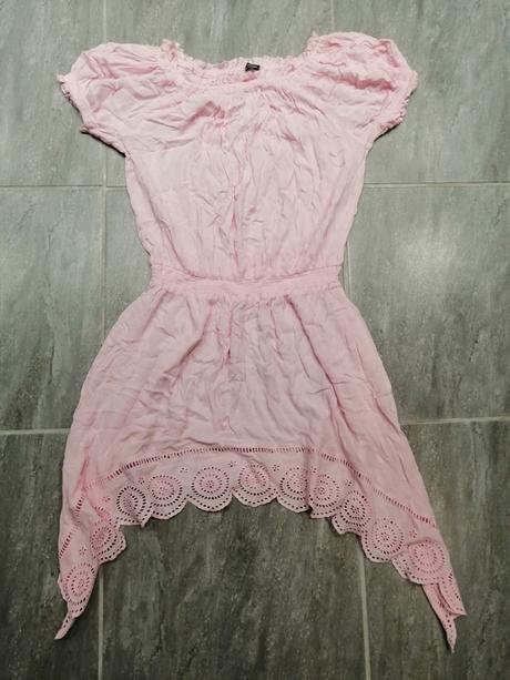 Ľahké romantické ružové šaty calzedonia, vs-m, calzedonia,m